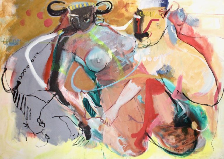 CRIQUET Le Parfum Des Couleurs Acrylique Sur Toile 172 X 122 Cm