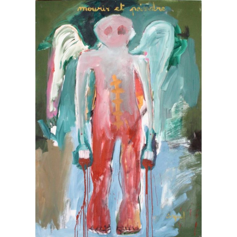 Francky CRIQUET – Mourir et peindre – acrylique sur toile – 172 x 122 cm