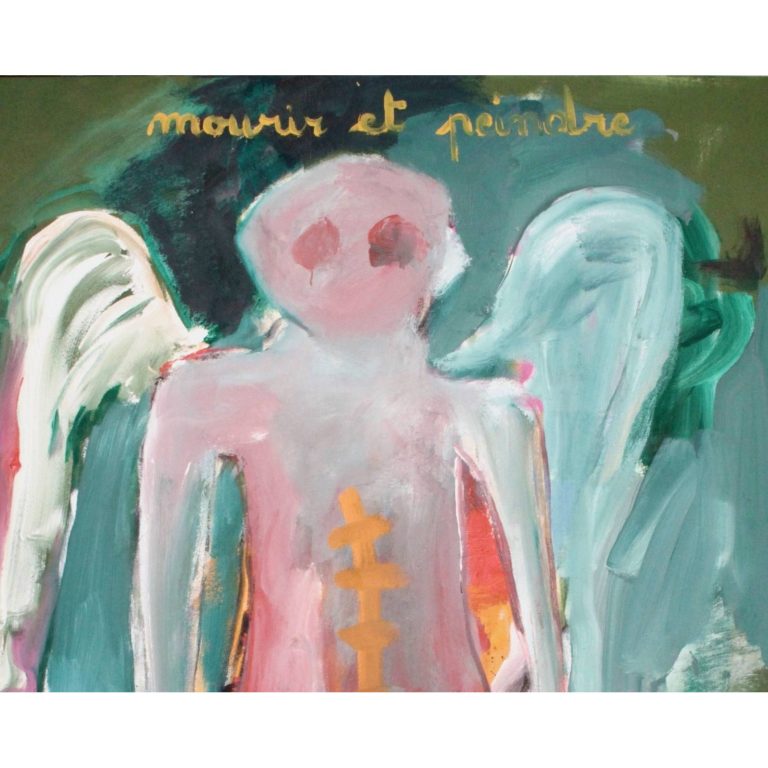 Francky CRIQUET, Mourir et peindre, acrylique sur toile , 172 x 122 cm