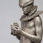 Coderch & Malavia, The Little Tin Man, Bronze, 85 x 27 x 23 cm, PATINE ARGENT