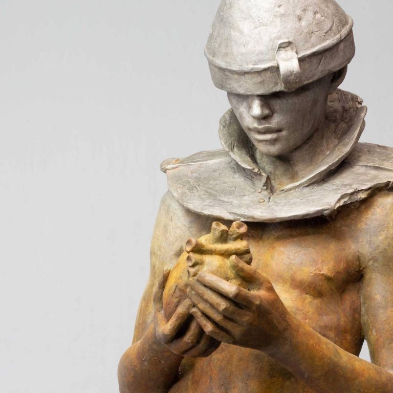 Coderch & Malavia, The Little Tin Man, Bronze, 85 x 27 x 23 cm, PATINE ROUILLE