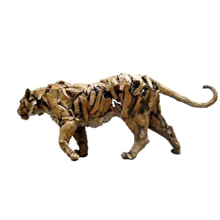 Jean-François Gambino, Tigre,  Bronze, 170 x 85 x 40 cm