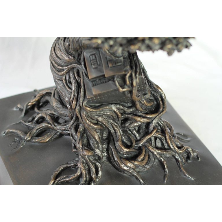 HERREL, Co-existence, bronze, 48 x 30 x 30 cm