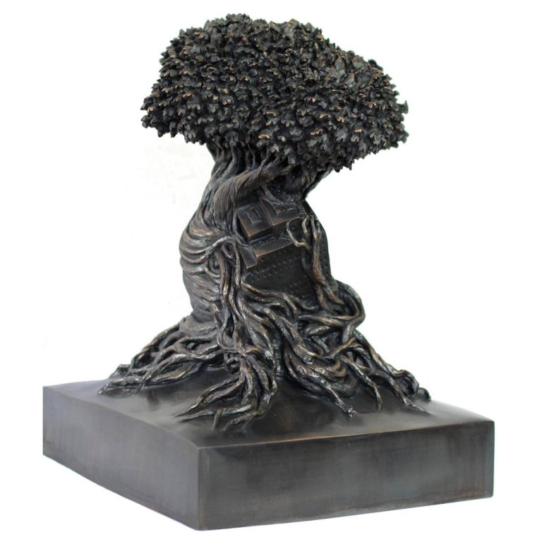HERREL, Co-existence, bronze, 48 x 30 x 30 cm
