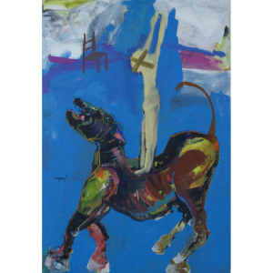 Francky CRIQUET, Au delà des mots, Acrylique sur toile, 172 X 122 cm