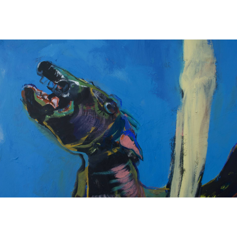 Francky CRIQUET, Au delà des mots,  Acrylique sur  toile, 172 X 122 cm