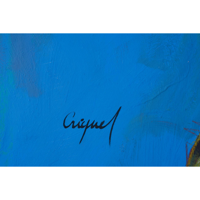 Francky CRIQUET, Au delà des mots,  Acrylique sur  toile, 172 X 122 cm