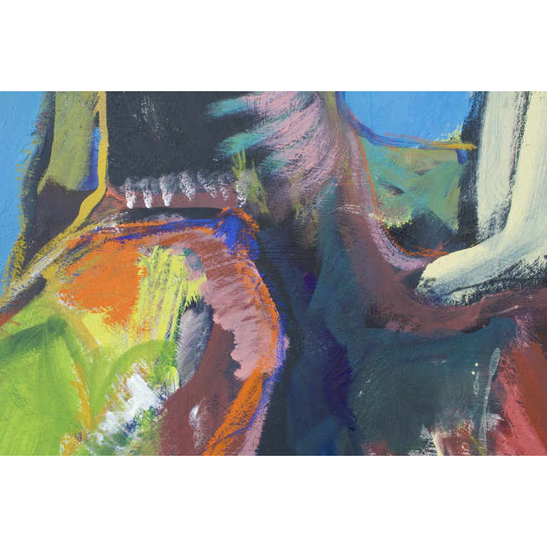 Francky CRIQUET, Au delà des mots,  Acrylique sur  toile, 172 X 122 cm