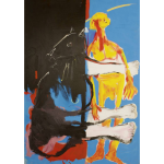 Francky CRIQUET, La deuxième note, Acrylique sur toile, 172 X 122 cm