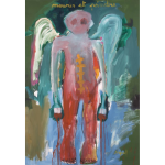 Francky CRIQUET, Mourir Et Peindre, Acrylique Sur Toile, 172 X 122 Cm