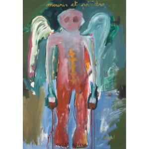 Francky CRIQUET, Mourir Et Peindre, Acrylique Sur Toile, 172 X 122 Cm