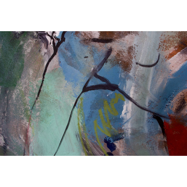 Francky CRIQUET, Plus de peinture que de souvenirs, acrylique sur toile, 156 X 212 cm