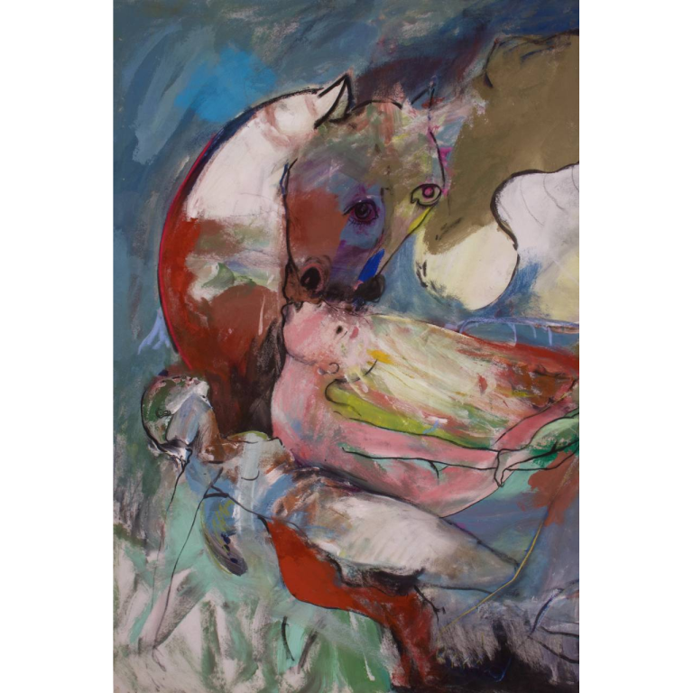 Francky CRIQUET, Plus de peinture que de souvenirs, acrylique sur toile, 156 X 212 cm