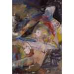 Francky CRIQUET, Plus de peinture que de souvenirs, acrylique sur toile, 156 X 212 cm