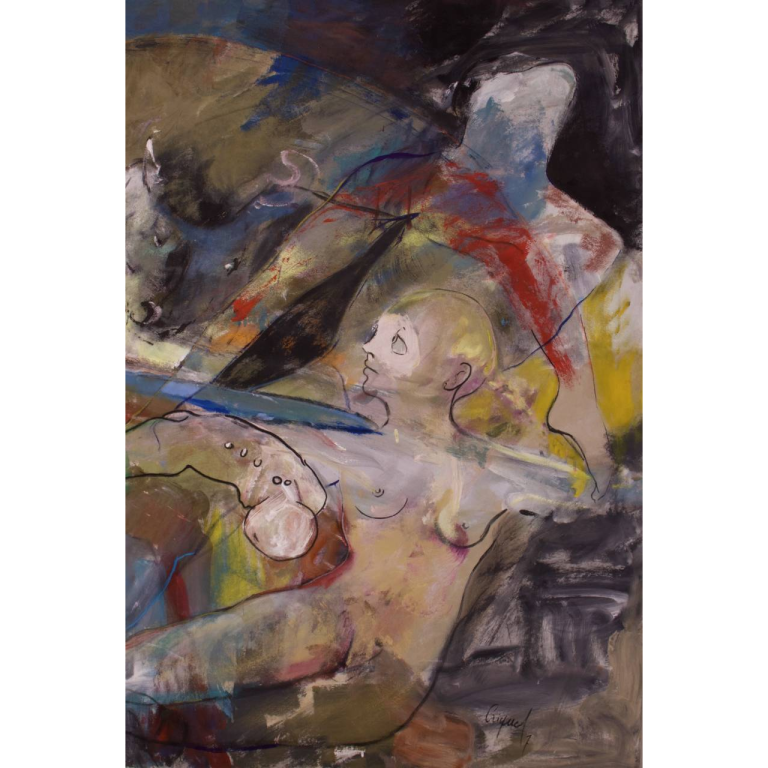 Francky CRIQUET, Plus de peinture que de souvenirs, acrylique sur toile, 156 X 212 cm