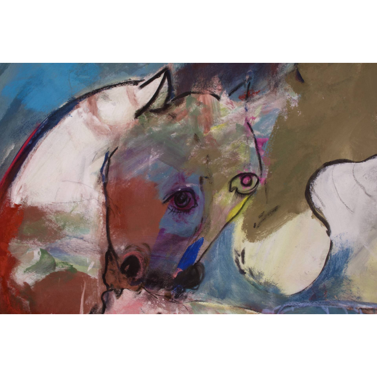 Francky CRIQUET, Plus de peinture que de souvenirs, acrylique sur toile, 156 X 212 cm