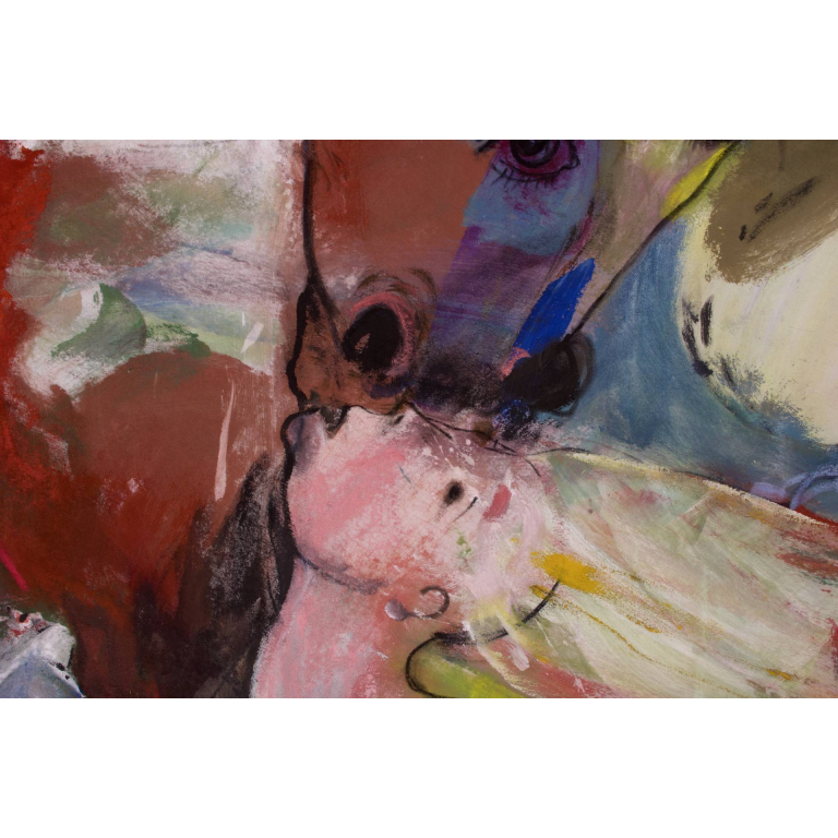 Francky CRIQUET, Plus de peinture que de souvenirs, acrylique sur toile, 156 X 212 cm