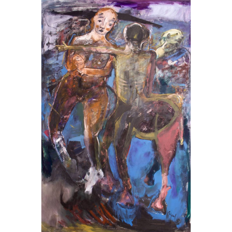 Francky CRIQUET, Qui ne ressemble à rien, acrylique sur toile, 205 x 138 cm