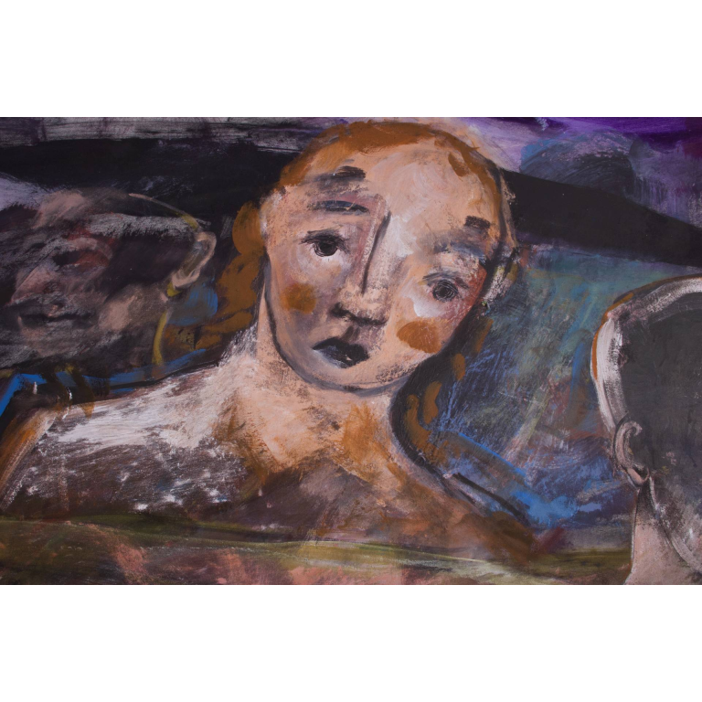 Francky CRIQUET, Qui ne ressemble à rien, acrylique sur toile, 205 x 138 cm