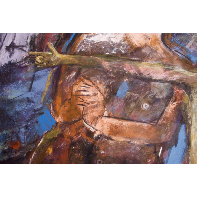 Francky CRIQUET, Qui ne ressemble à rien, acrylique sur toile, 205 x 138 cm