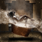 Nicolas BOUTRUCHE , Gynécée de la série Apesanteur,  Photographie Tirage Dibond Ou Plexiglass Et Caisson Lumineux, 110 X 110 Cm