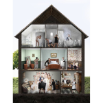 Nicolas BOUTRUCHE, La Rue Lanmorin de la série Voyeurisme au 1/10e, Photographie Sur Dibond 4 40 X 30 Cm Et 80 X 60 Cm