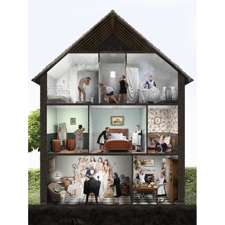 Nicolas BOUTRUCHE, La Rue Lanmorin de la série Voyeurisme au 1/10e, Photographie Sur Dibond 4 40 X 30 Cm Et 80 X 60 Cm