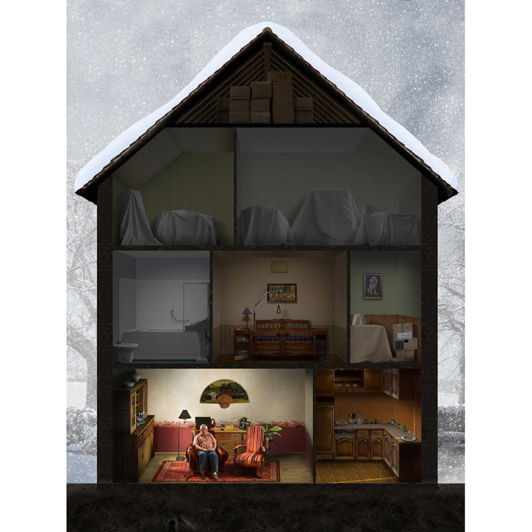 Nicolas BOUTRUCHE, La Rue Lanmorin de la série Voyeurisme au 1/10e, Photographie Sur Dibond 4 40 X 30 Cm Et 80 X 60 Cm