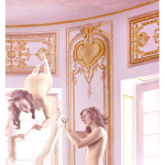 Nicolas BOUTRUCHE, Marie Antoinette de la série Apesanteur,  Photographie Tirage Dibond Ou Plexiglass Et Caisson Lumineux, 140 X 110 Cm