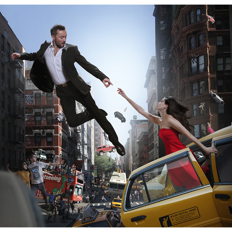 Nicolas BOUTRUCHE, Sixtine Avenue de la série Apesanteur, Photographie Tirage Dibond Ou Plexiglass Et Caisson Lumineux, 110 X 100 Cm