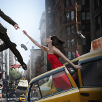 Nicolas BOUTRUCHE, Sixtine Avenue de la série Apesanteur, Photographie Tirage Dibond Ou Plexiglass Et Caisson Lumineux, 110 X 100 Cm