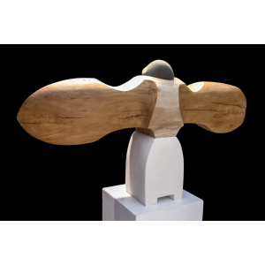 Des Terres Russes À L'Atlantique, CIRINO Envol Pierre Calcaire, Platane, Galet 64 X 117 X 19,5 Cm