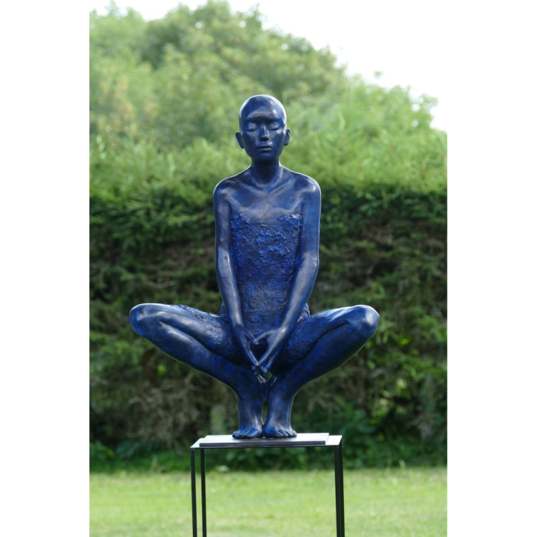 Claude JUSTAMON, Je suis parce que nous sommes, Bronze patiné (8+4 E.A.), 80 X 57 X 34 cm
