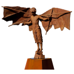 Coderch & Malavia, Learning To Fly, Bronze Ou Résine Et Acier Corten, 185 X 285 X 90 Cm