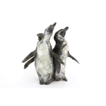 Jean-François Gambino – Manchots – Bronze – 34 X 36 X 30 Cm