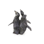 Jean-François Gambino – Manchots – Bronze – 34 X 36 X 30 Cm