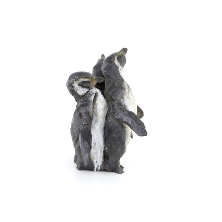 Jean-François Gambino – Manchots – Bronze – 34 X 36 X 30 Cm
