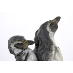 Jean-François Gambino – Manchots – Bronze – 34 X 36 X 30 Cm