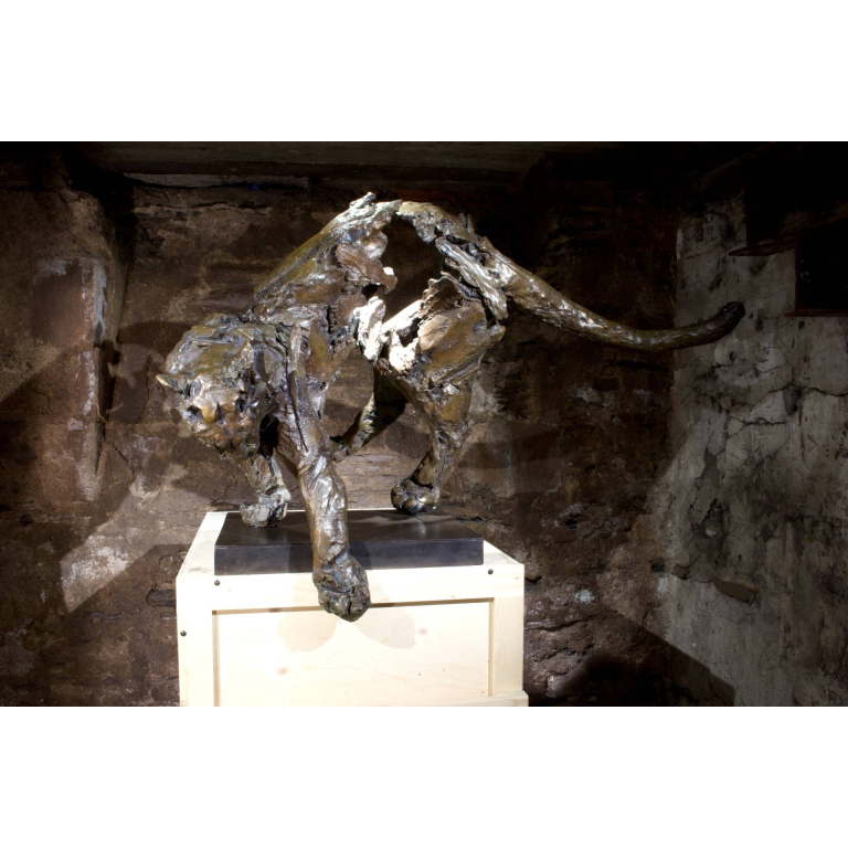Jean-François Gambino, Puma, Bronze (8 Ex. + 4 EA), 85 X 67 X 127 Cm, Dernier Exemplaire