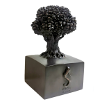 HERREL, La douzième graine, Bronze, Patine noire, 27 X 16 X 15 cm