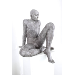 Claude JUSTAMON, A l’autre bout du monde II, Bronze, 66 X 57 X 53 cm