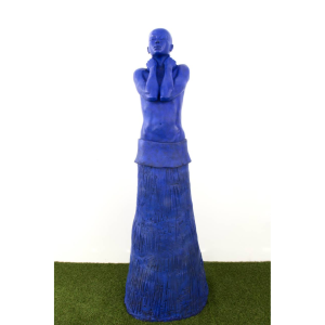 Claude JUSTAMON, Le passager, Bronze patiné, 140 X 50 X 50 cm