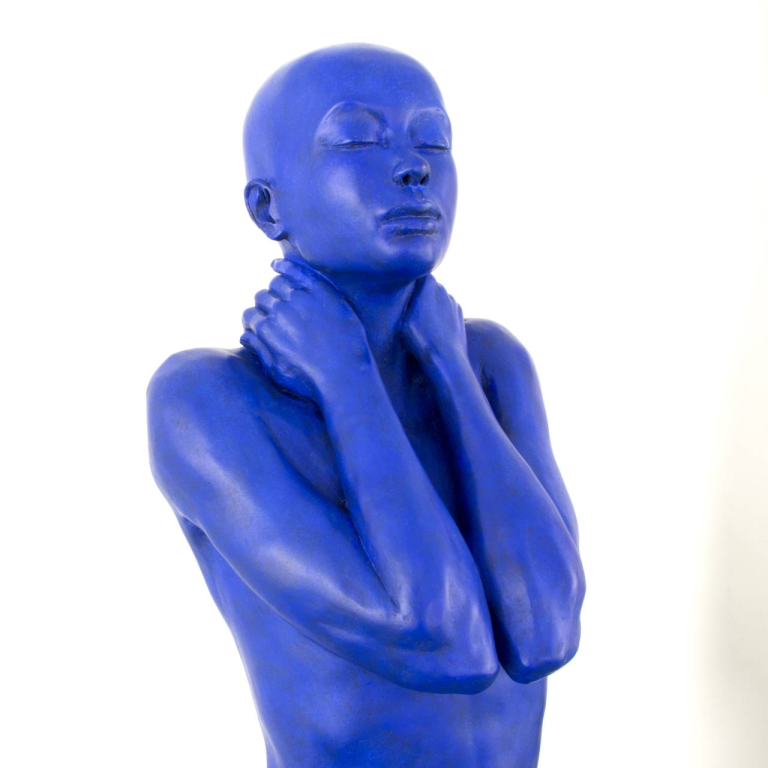 Claude JUSTAMON, Le passager, Bronze patiné, 140 X 50 X 50 cm