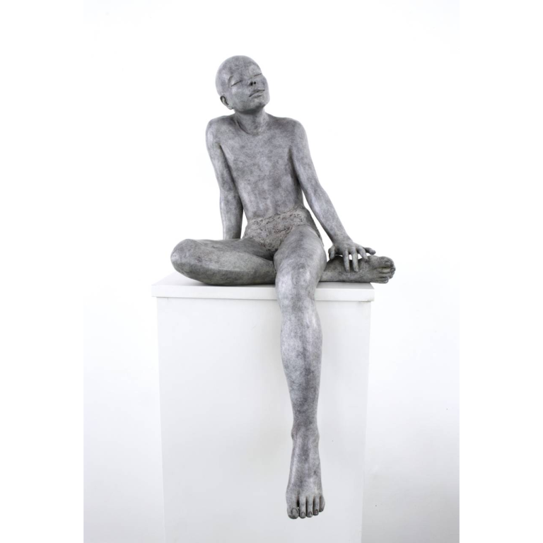 Claude JUSTAMON, Murmure, Bronze, 74 X 39 X 35 cm