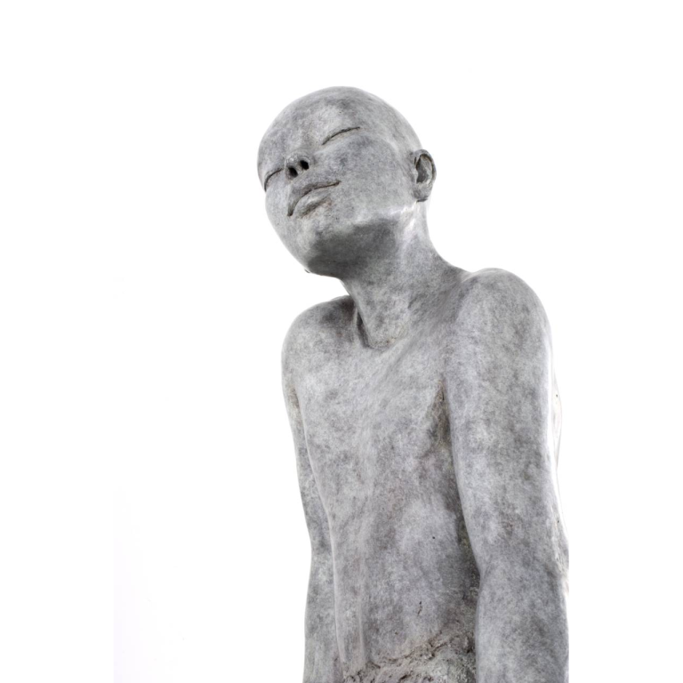 Claude JUSTAMON, Murmure, Bronze, 74 X 39 X 35 cm