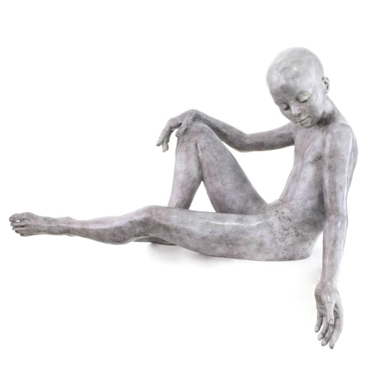 Claude JUSTAMON – Sur la rive du temps – Bronze – 55 X 73 X 39 cm