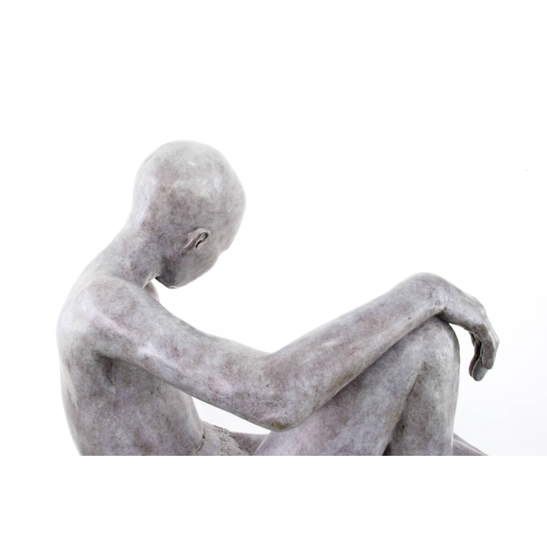 Claude JUSTAMON – Sur la rive du temps – Bronze – 55 X 73 X 39 cm