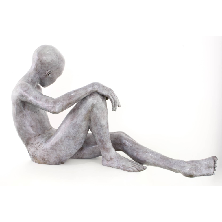 Claude JUSTAMON – Sur la rive du temps – Bronze – 55 X 73 X 39 cm