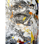 Hom NGUYEN, You Man, Technique Mixte Sur Toile, 200 X 150 Cm