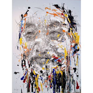 Hom NGUYEN, You Man, Technique Mixte Sur Toile, 200 X 150 Cm